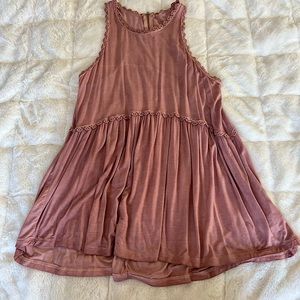 Mauve Halter Tank Top